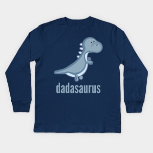 Dadasaurus Shirt Dinosaur Family Shirt Set Kids Long Sleeve T-Shirt